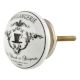 Boulangerie Paris Flat Ceramic Cabinet knobs